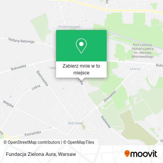 Mapa Fundacja Zielona Aura