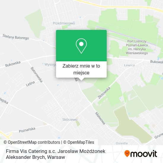 Mapa Firma Vis Catering s.c. Jarosław Możdżonek Aleksander Brych