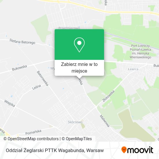 Mapa Oddział Żeglarski PTTK Wagabunda