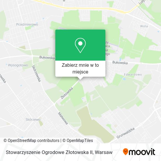 Mapa Stowarzyszenie Ogrodowe Złotowska II