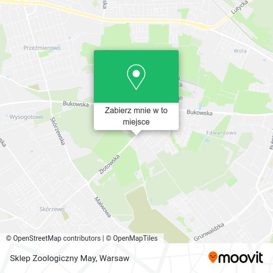 Mapa Sklep Zoologiczny May