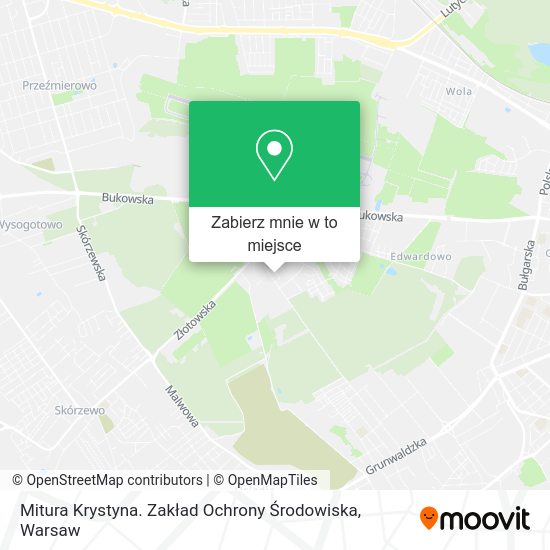 Mapa Mitura Krystyna. Zakład Ochrony Środowiska