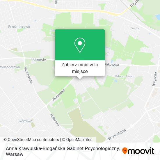 Mapa Anna Krawulska-Biegańska Gabinet Psychologiczny