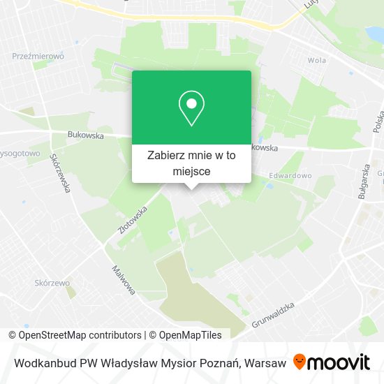 Mapa Wodkanbud PW Władysław Mysior Poznań