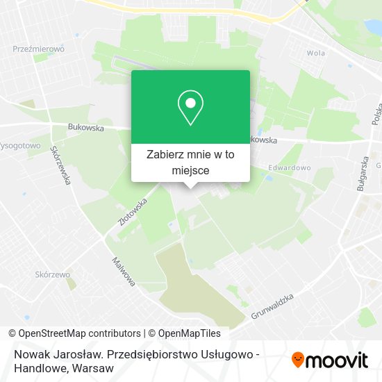 Mapa Nowak Jarosław. Przedsiębiorstwo Usługowo - Handlowe