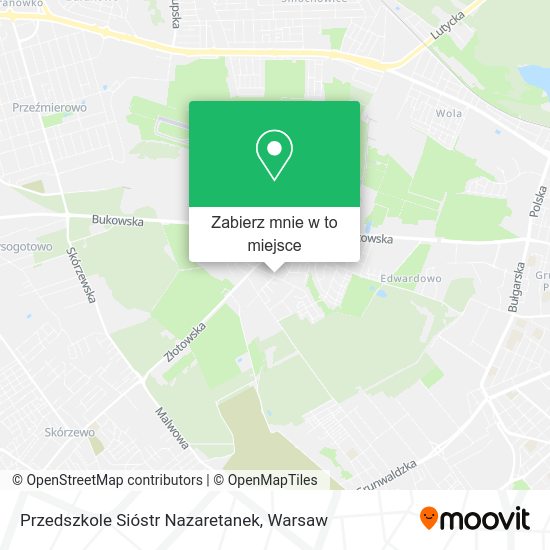 Mapa Przedszkole Sióstr Nazaretanek