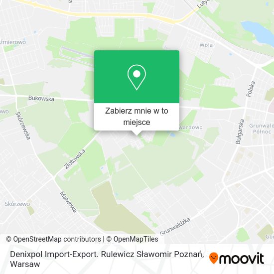 Mapa Denixpol Import-Export. Rulewicz Sławomir Poznań