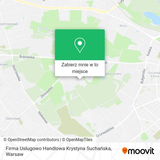 Mapa Firma Usługowo Handlowa Krystyna Suchańska