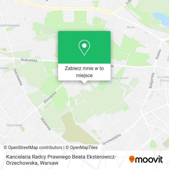 Mapa Kancelaria Radcy Prawnego Beata Eksterowicz-Orzechowska