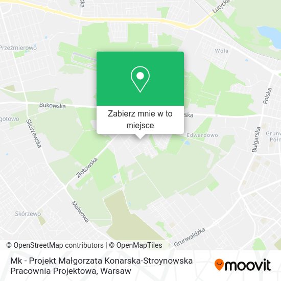 Mapa Mk - Projekt Małgorzata Konarska-Stroynowska Pracownia Projektowa