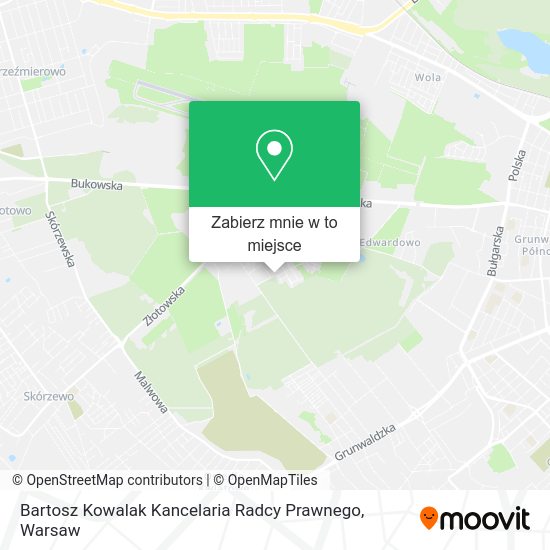 Mapa Bartosz Kowalak Kancelaria Radcy Prawnego