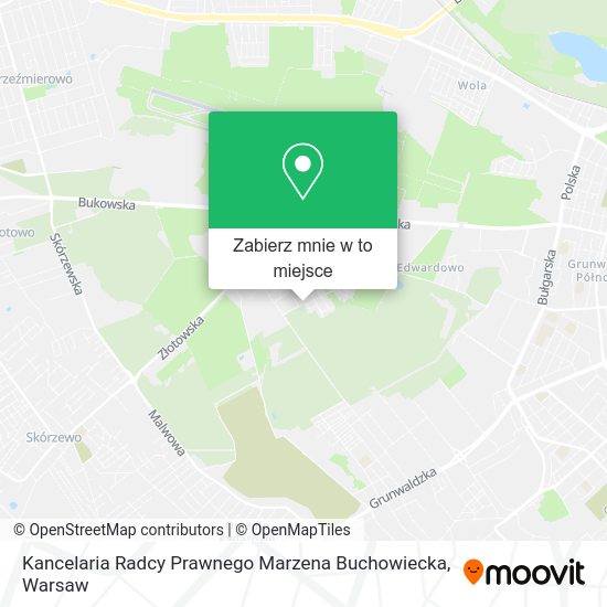 Mapa Kancelaria Radcy Prawnego Marzena Buchowiecka