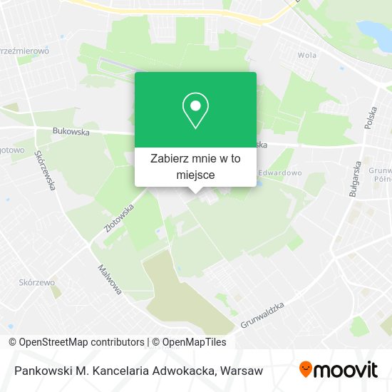 Mapa Pankowski M. Kancelaria Adwokacka