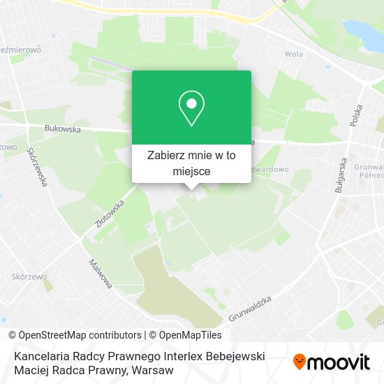 Mapa Kancelaria Radcy Prawnego Interlex Bebejewski Maciej Radca Prawny