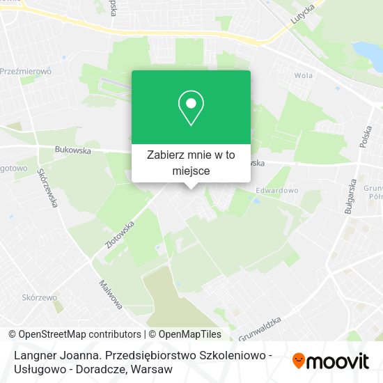 Mapa Langner Joanna. Przedsiębiorstwo Szkoleniowo - Usługowo - Doradcze