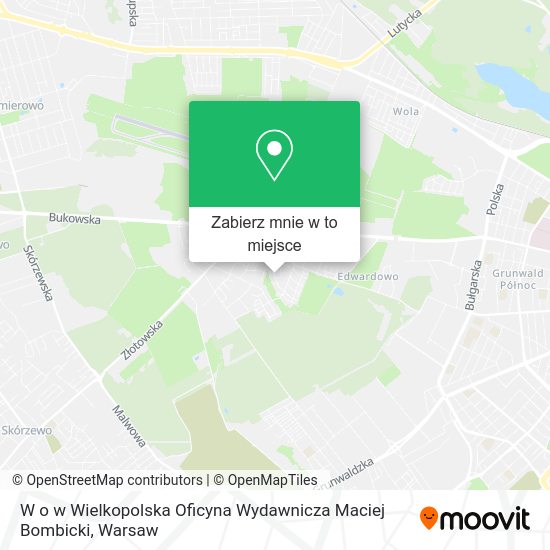 Mapa W o w Wielkopolska Oficyna Wydawnicza Maciej Bombicki