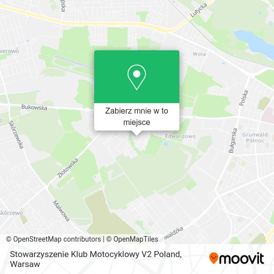 Mapa Stowarzyszenie Klub Motocyklowy V2 Poland