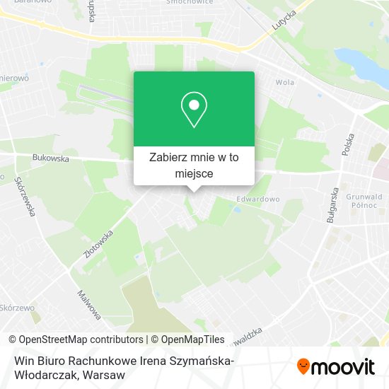 Mapa Win Biuro Rachunkowe Irena Szymańska-Włodarczak