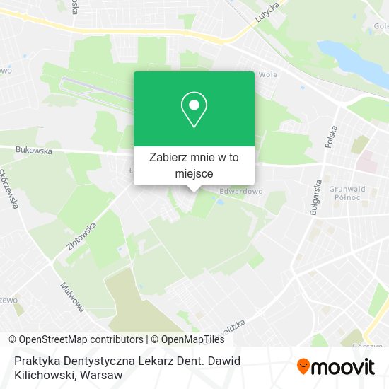 Mapa Praktyka Dentystyczna Lekarz Dent. Dawid Kilichowski