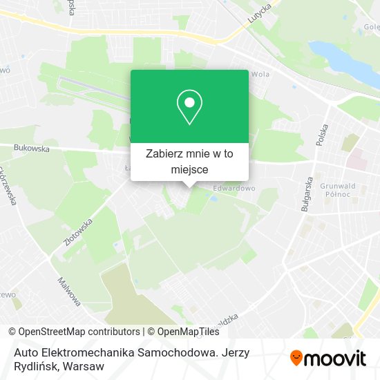 Mapa Auto Elektromechanika Samochodowa. Jerzy Rydlińsk