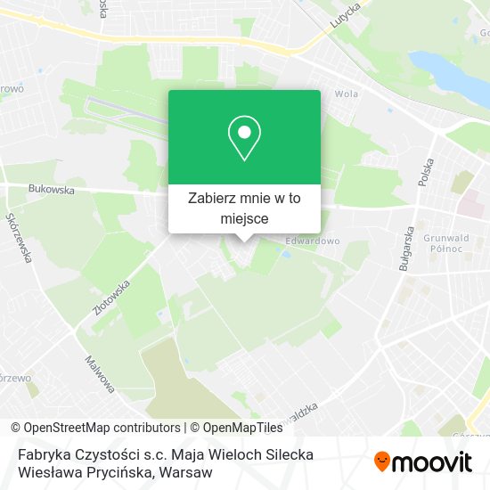 Mapa Fabryka Czystości s.c. Maja Wieloch Silecka Wiesława Prycińska