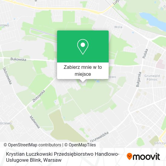 Mapa Krystian Łuczkowski Przedsiębiorstwo Handlowo-Usługowe Blink