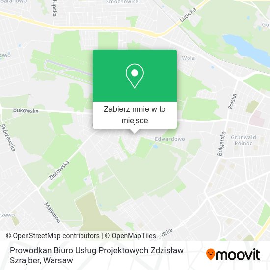 Mapa Prowodkan Biuro Usług Projektowych Zdzisław Szrajber