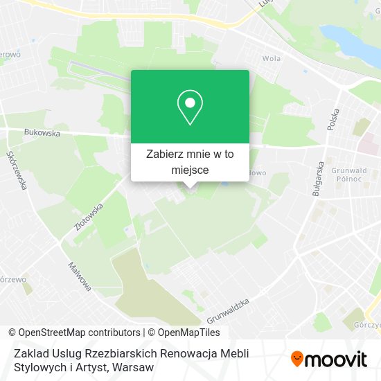 Mapa Zaklad Uslug Rzezbiarskich Renowacja Mebli Stylowych i Artyst