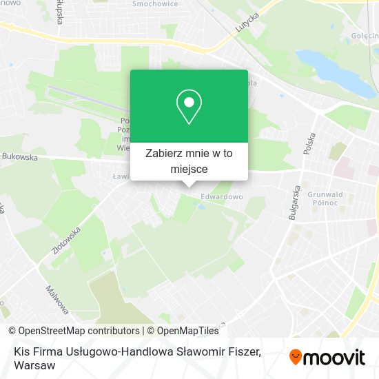 Mapa Kis Firma Usługowo-Handlowa Sławomir Fiszer