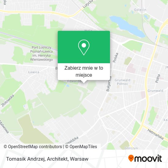 Mapa Tomasik Andrzej, Architekt