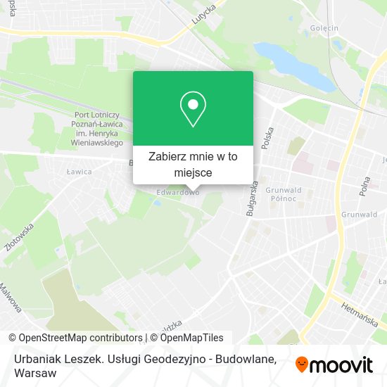 Mapa Urbaniak Leszek. Usługi Geodezyjno - Budowlane