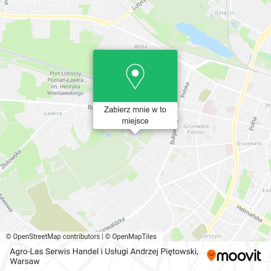 Mapa Agro-Las Serwis Handel i Usługi Andrzej Piętowski