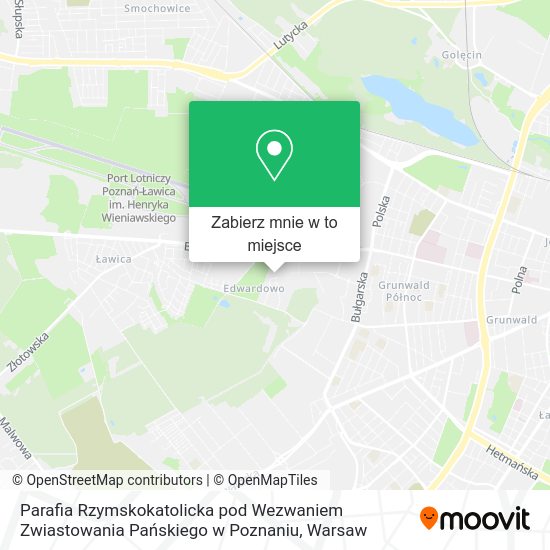 Mapa Parafia Rzymskokatolicka pod Wezwaniem Zwiastowania Pańskiego w Poznaniu