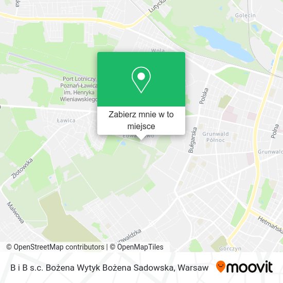 Mapa B i B s.c. Bożena Wytyk Bożena Sadowska