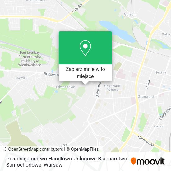 Mapa Przedsiębiorstwo Handlowo Usługowe Blacharstwo Samochodowe