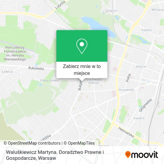 Mapa Waluśkiewicz Martyna. Doradztwo Prawne i Gospodarcze