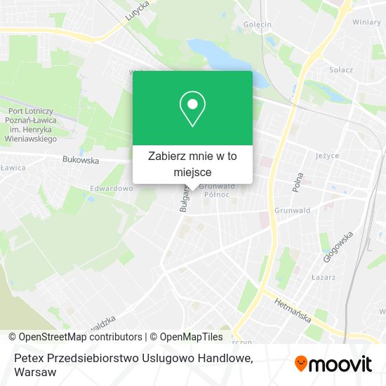 Mapa Petex Przedsiebiorstwo Uslugowo Handlowe