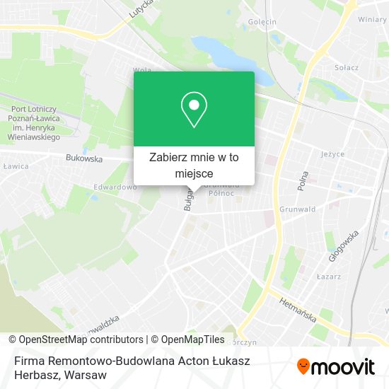 Mapa Firma Remontowo-Budowlana Acton Łukasz Herbasz