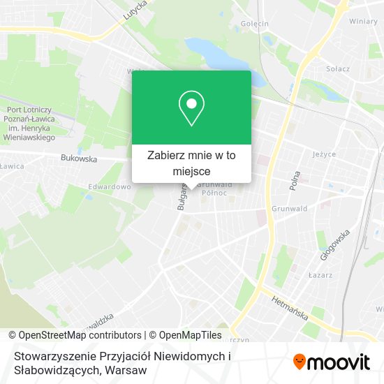 Mapa Stowarzyszenie Przyjaciół Niewidomych i Słabowidzących