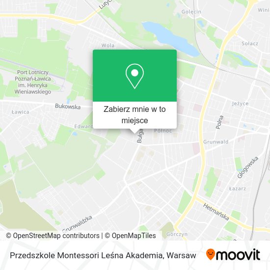 Mapa Przedszkole Montessori Leśna Akademia