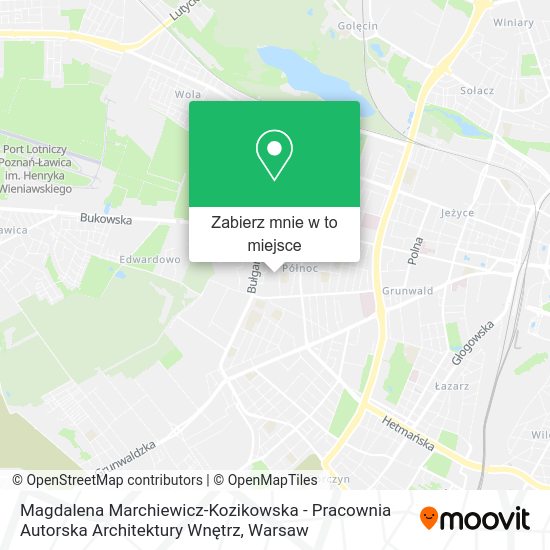 Mapa Magdalena Marchiewicz-Kozikowska - Pracownia Autorska Architektury Wnętrz