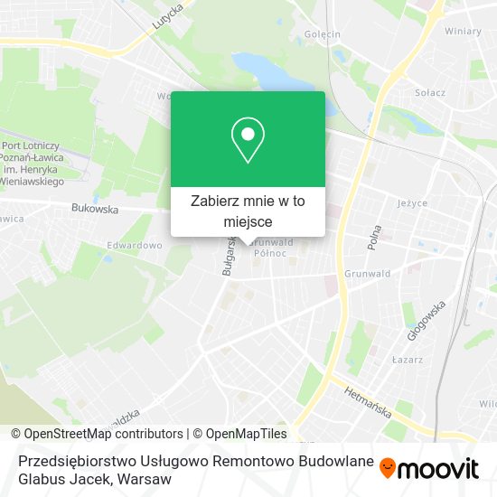 Mapa Przedsiębiorstwo Usługowo Remontowo Budowlane Glabus Jacek