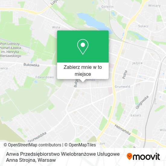 Mapa Anwa Przedsiębiorstwo Wielobranżowe Usługowe Anna Strojna