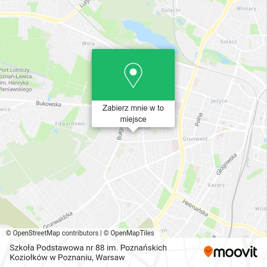 Mapa Szkoła Podstawowa nr 88 im. Poznańskich Koziołków w Poznaniu