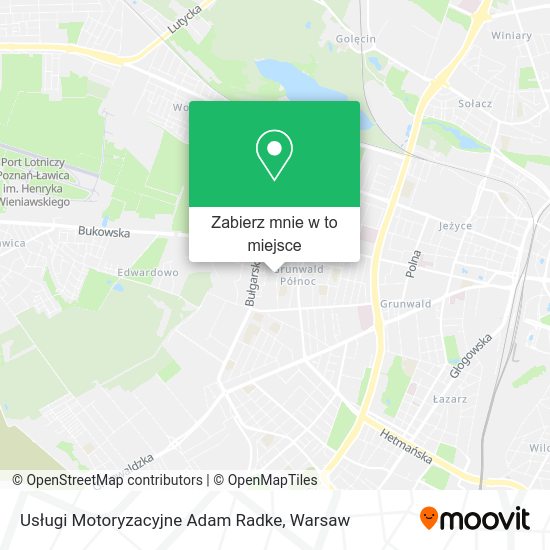 Mapa Usługi Motoryzacyjne Adam Radke