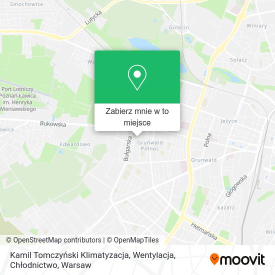 Mapa Kamil Tomczyński Klimatyzacja, Wentylacja, Chłodnictwo