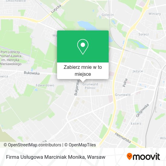 Mapa Firma Usługowa Marciniak Monika