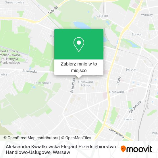 Mapa Aleksandra Kwiatkowska Elegant Przedsiębiorstwo Handlowo-Usługowe