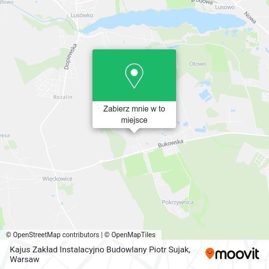 Mapa Kajus Zakład Instalacyjno Budowlany Piotr Sujak