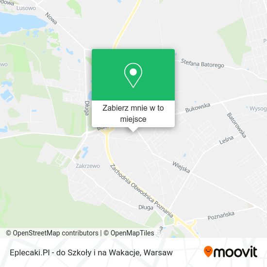 Mapa Eplecaki.Pl - do Szkoły i na Wakacje